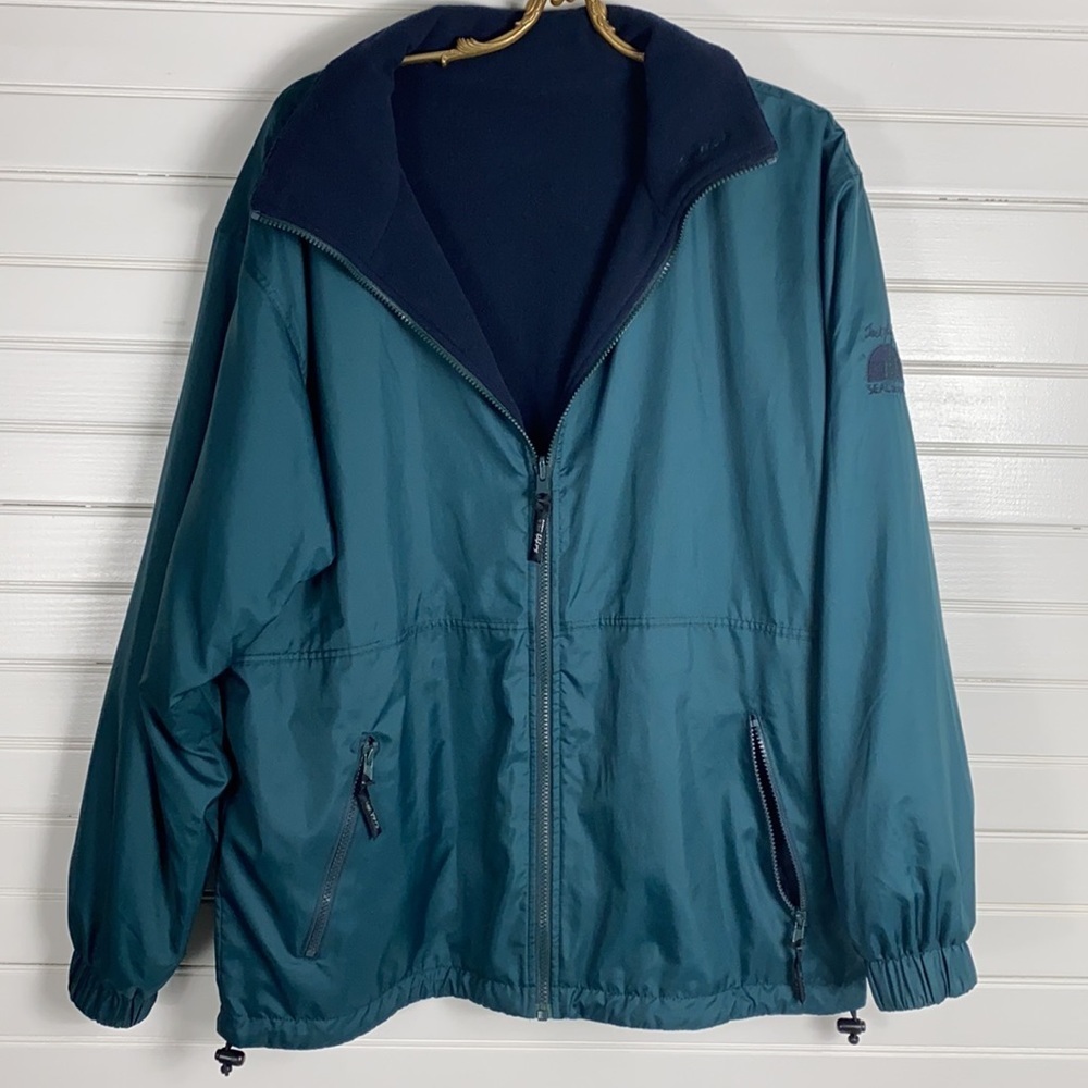 Jack Murphy Seal 2000 Green Fleece Lined Jacket Size Medium - Picture 5 of 6